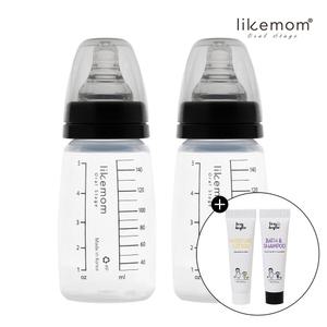 라이크맘 신생아용 PP 젖병 150ml, 2개 (+ 베이비 10ml)