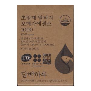 담백하루 초임계 알티지 오메가 에센스 1000 1255mg x 30캡슐 / 써클/