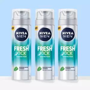 니베아 맨 프레시 킥 쉐이빙 폼 면도크림 200ml X 3개