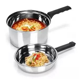 키친아트 냄비 듀얼 라면냄비 16cm 편수 냄비형뚜껑-W79A552