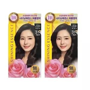 미쟝센 샤이닝 에센스 염색약 흑갈색 2개