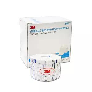 3M 쓰리엠 소프트 클로스 테이프 위드라이너 2762(5cmx10m)픽싱롤 드레싱