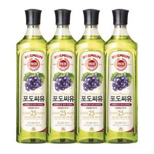 사조 포도씨유 900mL x 4개
