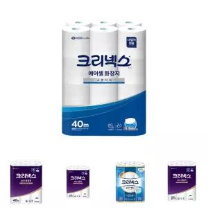 크리넥스 물에잘녹는 에어셀 롤화장지 40M/두루말이/화장실/롤휴지/이사/선물/개업/집들이