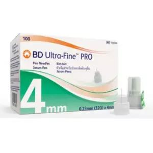 BD 울트라파인프로 320566 인슐린 펜니들 (32G 4mm) 100개 멸균 주사침 바늘