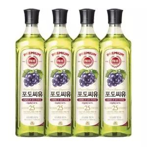 사조 포도씨유 900mL x 4개
