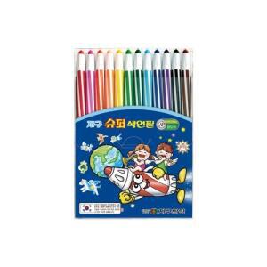 지구 슈퍼 색연필 12색