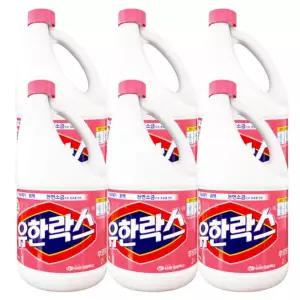 유한양행 유한락스 후로랄 2Lx6개/세제/락스/유한락스/락스후로랄/2L락스/대용량락스/하수구청소락스