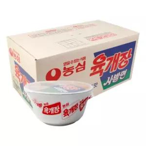농심 육개장사발면 소 86g 24ea 박스 컵라면 육개장 개장 사발 86 24 ea 식품 라면 면류