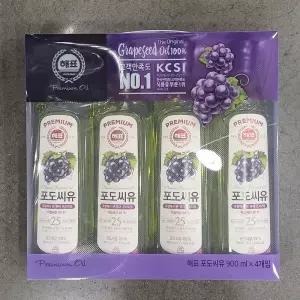 해표 포도씨유 900ml x 4 / 선물용 포장