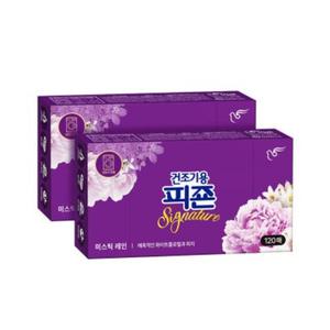 피죤 섬유유연제 건조 시트 시그니처 미스틱 120매X2 BNS