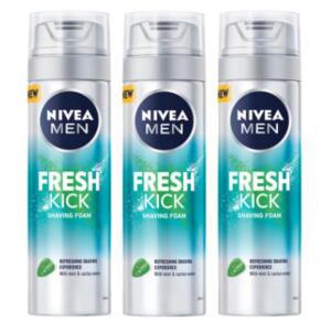 니베아 쉐이빙 폼 면도 크림 맨 프레시 킥 200ml X3