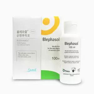 삼일제약 블레파졸 100ml + 거즈80매 세트 눈꺼풀세정제