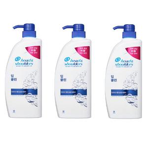 샴푸 피앤지 헤드앤숄더 딥클린 850ml 3묶음 모발케어