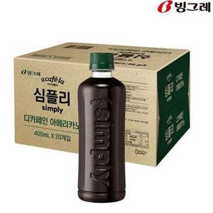 커피 아카페라디카페인 심플리 아카페라 심플리아메리카노 디카페인 아메리카노 1박스 20개