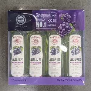 해표 포도씨유 900ml x 4 / 선물용 포장