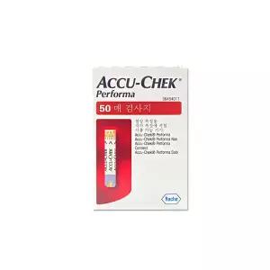 아큐첵 퍼포마 ACCU CHEK Performa 혈당검사지 시험지 50개입 x 1개