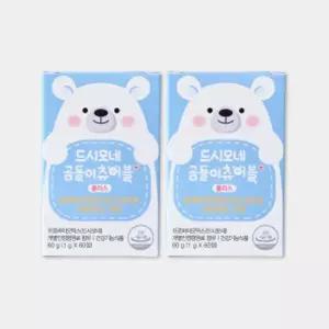 | 드시모네 | 곰돌이 츄어블 플러스 (20억+아연+비타민D) 60캡슐, 2개 포뮬러 핵심균주 먹기편한 편의성 유