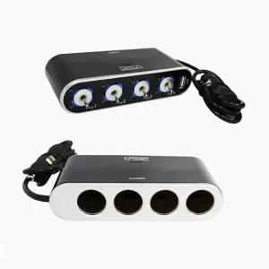아이팝 스위치 카렉스 USB 4구소켓 멀티소캣 잭 동시충전 시거잭