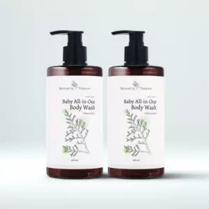 보타니컬테라피 리프세라 대용량 아기 신생아 올인원 언센티드 바디워시 500ml 2개