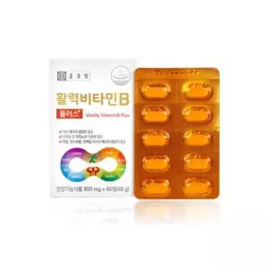 종근당 수용성비타민 비오틴 판토텐산 나이아신 엽산 활력비타민B플러스60정