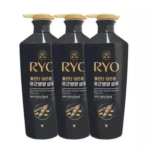 려 홍진단 검은콩 모근영양 샴푸 820ml x3