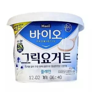 매일유업 바이오 그릭요거트플레인 400G X 2개 m80331