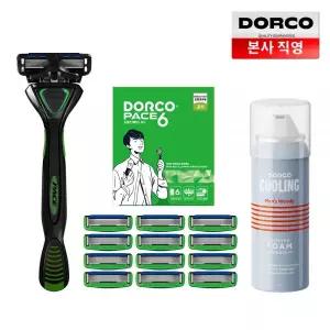 도루코 페이스6 세트 면도기+면도날 13입+쉐이빙폼