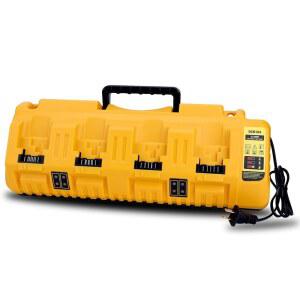DCB104 4포트 멀티 급속 충전기, 듀알트 12V, 20V 및 20V/60V MAX 배터리 DCB606 DCB609 DCB208 DCB204 DCB203 DCB201 DCB200, 충전소 호환