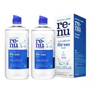 바슈롬 리뉴 후레쉬 500ml 2개 렌즈세척액