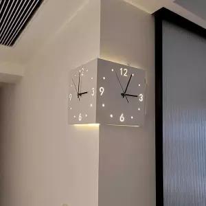 양면 벽시계 무소음 led 인테리어 코너 시계 집들이