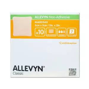 스미스앤네퓨 알레빈 클래식 Allevyn 논 어드헤시브 비접착 폼드레싱 5cmx5cm 10매 1박스 비접착성 투명 창
