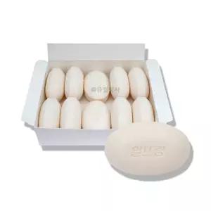 알뜨랑 비누 130g 화이트 80입, 1개, 알뜨랑비누 세수비누 업소용 그린 옐로우 대용량 업소용비누