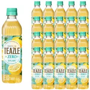 웅진 티즐 제로 유자그린티 500ml x 20개