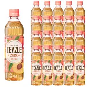 웅진 티즐 제로 피치우롱티 500ml x 20개