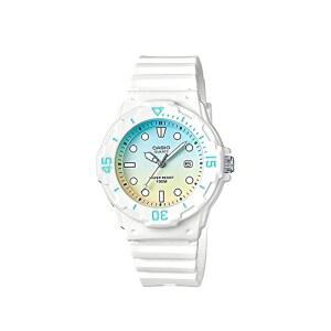 CASIO 카시오 칩카시 손목시계 디지털 화이트 스카이블루 옐로우 LRW-200H-2E2 [병행수입품]