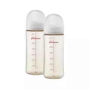 더블하트 아기 수유 젖병 330ml 트윈팩 노꼭지 그레이
