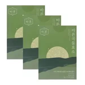 바른 곡물 효소 100% 국내산 20곡 통곡물 효소식품 역가수치 분말 스틱 30포 3개
