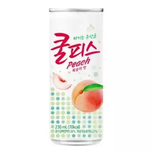 (230ml 30캔) 동원 쿨피스 복숭아/디저트/사무실/가정용/쥬스/여행용/탕비실/휴게실/간식/시원한/마실것