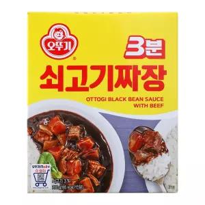 오뚜기 3분 쇠고기짜장 200g x 24개. x 1개(1BOX)