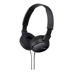 소니 ZX 시리즈 유선 온이어 헤드폰, 블랙 MDR-ZX110