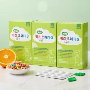 고려은단 키즈 식물성 오메가3 구미 젤리 3박스 3개월분