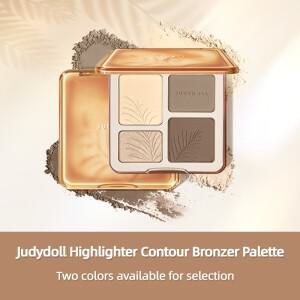 Judydoll 형광펜 컨투어 브론저 팔레트  메이크업 천연 페이셜 3D 코 섀도우 오래 지속되는 방수 화장품