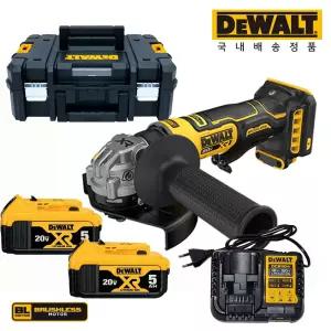 디월트 20V 5Ah 충전 슈퍼 슬림 그라인더 DCG404P2 패들스위치 125mm(5인치)