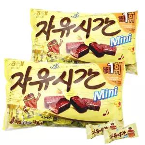 해태제과 자유시간 미니 630g x 2봉 /대용량 초코바