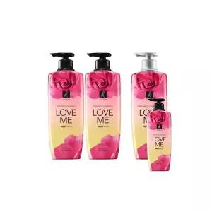 엘라스틴 퍼퓸 러브미 샴푸 600ml 2개+컨디셔너 +증정) 400ml
