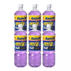 불스원 레인OK 에탄올 3in1 코팅 워셔액 사계절용 1800ml 6개