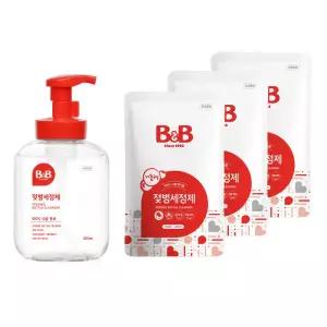 비앤비 젖병세정제 거품형 용기 450ml+리필400mlX3개 무료배송