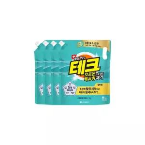테크 호르몬 특유취 제거 실내건조 액체세제 일반 리필 2L 4개