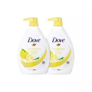 도브 바디워시 대용량 바디클렌저 유자 1000ml x 2개